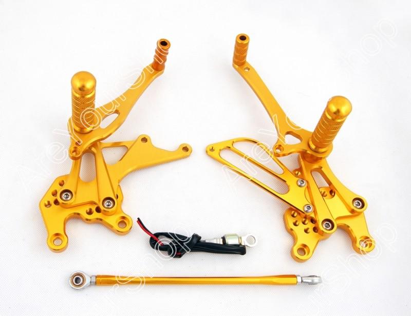 Rearset rear set kawasaki zx10r zx 10r 2006-2007 gold