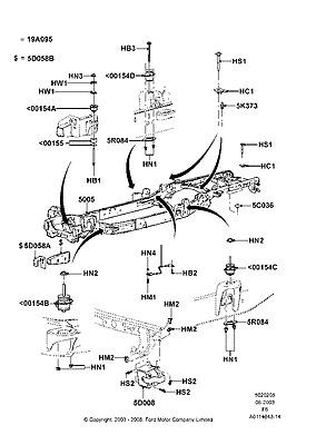 6l3z1000154b ford insulator