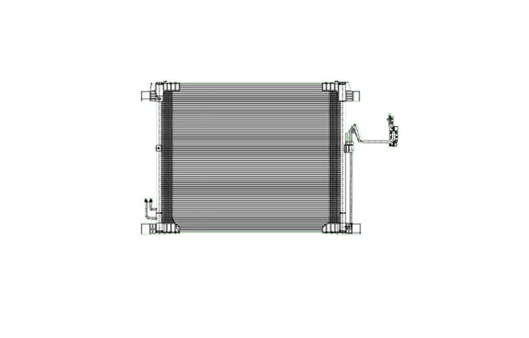 Replacement ac condenser parallel flow 08-09 infiniti ex35 09-10 fx35 921101ba0a