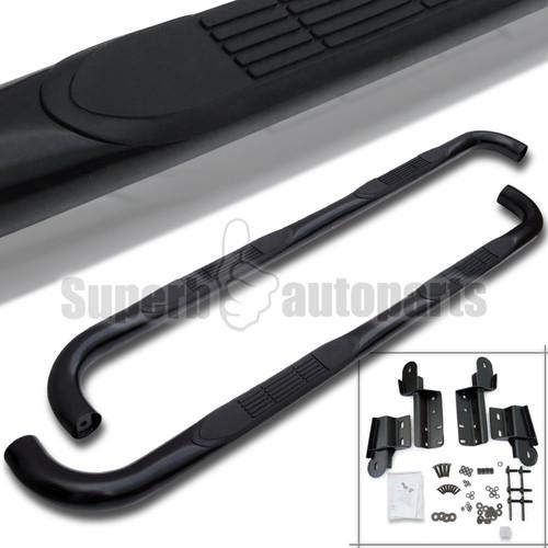 2004-2008 ford f150 supercrew cab 3" s/s side step bars nerf boards black