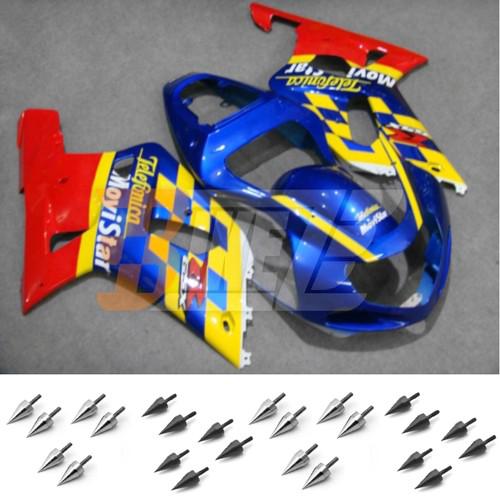 Free bolt kit! injection fairing kit for suzuki gsxr 600 750 2001 2002 2003 ap