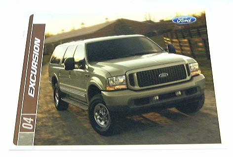 2004 04 ford excursion truck suv brochure limited eddie