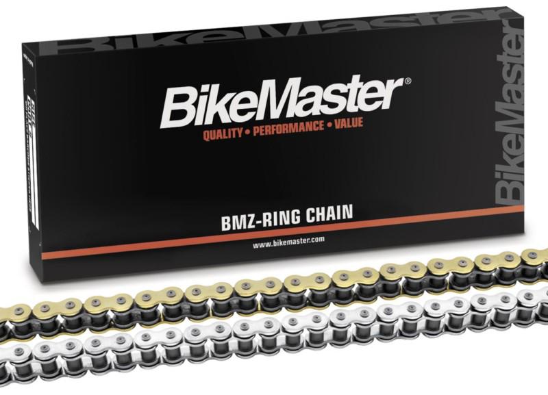 Bikemaster 525 bmzr series x-ring chain - 130 links - chrome  525bmz-130-c