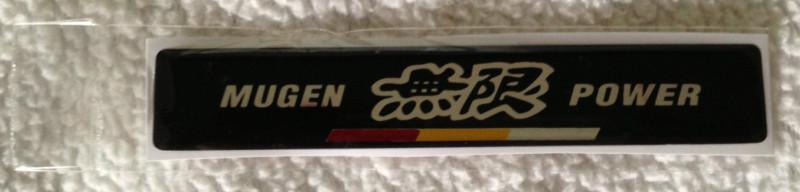 New mugen powaer decal sticker red & black silver 