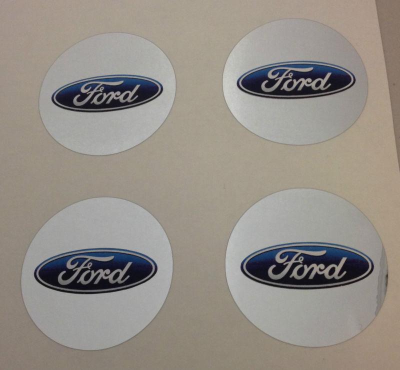 4 new chrome ford excursion explorer tempo center cap decal sticker emblem badge