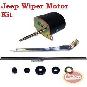 12v crown wiper motor kit jeep cj3b cj5 cj6 truck station wagon 1959-1971