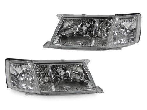 Depo 1995 1996 1997 lexus ls400 jdm style glass headlights + clear corner lights