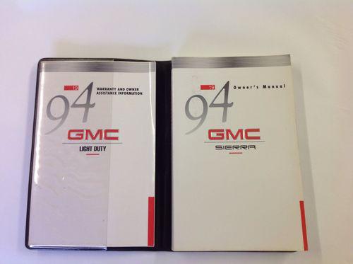 1994 gmc sierra owners manual