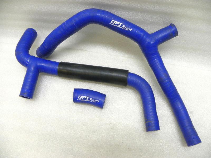 Honda '09 - '12 crf450r crf 450 engine blue silicone radiator hose gpi racing 39