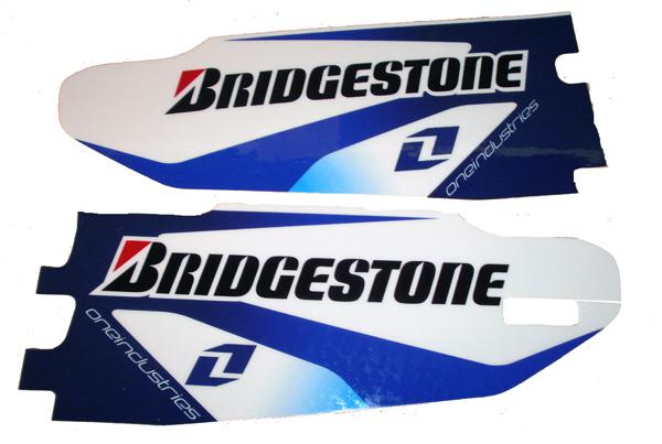 One industries lower fork guard graphics decals  _de-fg-ya111