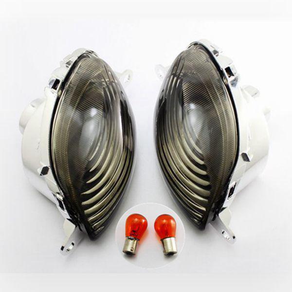 Smoke front turn signals light for suzuki hayabusa gsx1300r 1999-2007