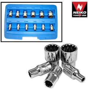 1/4" dr. penta-spline socket set (sae, metric, torque)