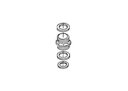 Gpi bung adapter assembly- 2in (includes seals)