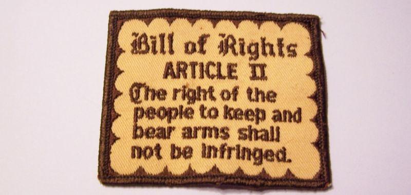 #05967d vest patch bill of rights article ii used