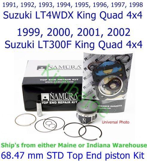 Suzuki lt4wdx, lt300f king quad 4x4 namura 68.47 mm std top end piston kit