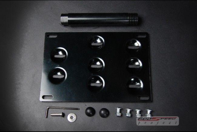 God speed tow hook license plate mounting kit nissan gtr 370z