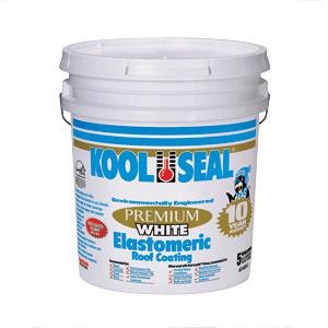 Kool seal elastomeric roof coating, white 5 gal 63-600-5