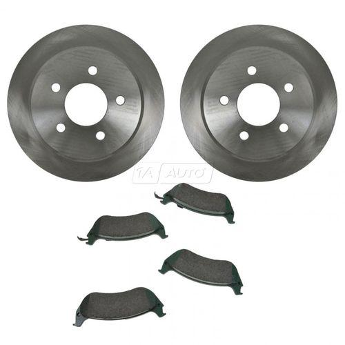 Rear ceramic disc brake pads & rotors kit set for 96-02 crown victoria town car