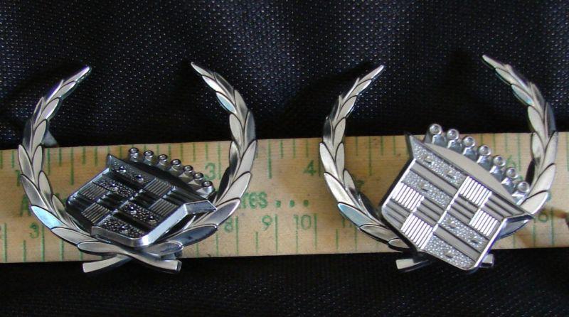 Full set of 1973 -1978 cadillac eldorado fleetwood broughn roof crest emblems  