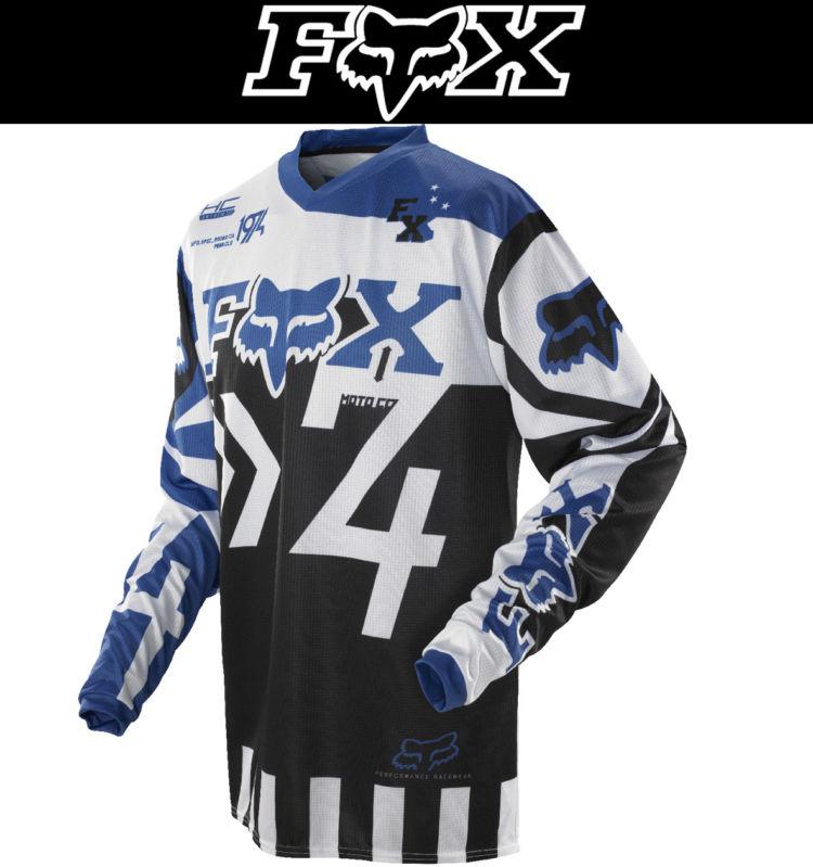 Fox racing hc anthem blue white dirt bike jersey motocross mx atv 2014