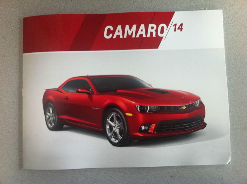 2014 chevy camaro sales brochure; coupe; convertible; ls; lt; ss; zl1; 34 pgs