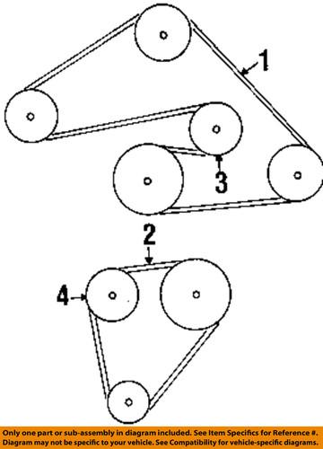 Mazda oem aj0318381 accessory drive belt/v-belt/fan belt