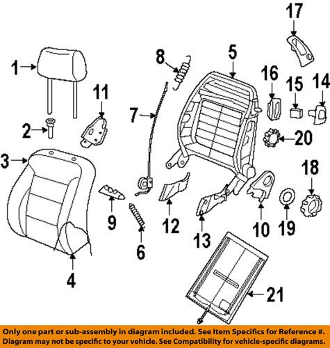 Volkswagen oem 6h0881635 front seat-release handle clip