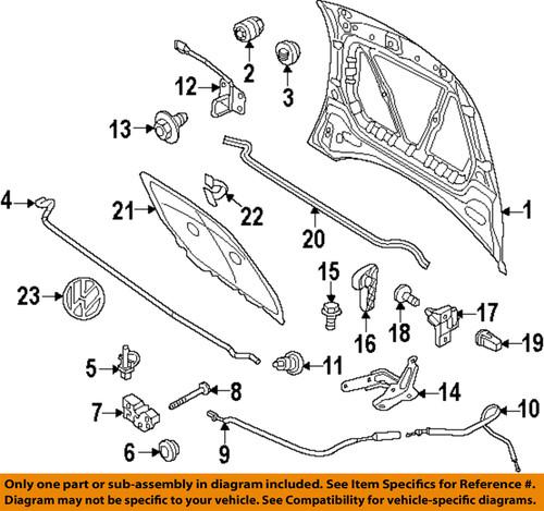 Volkswagen oem 5u0823509d trunk lock actuator motor/trunk/trunk part