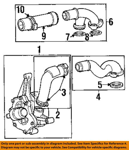 Jaguar oem xr85431 engine coolant pipe o-ring/cooling system misc