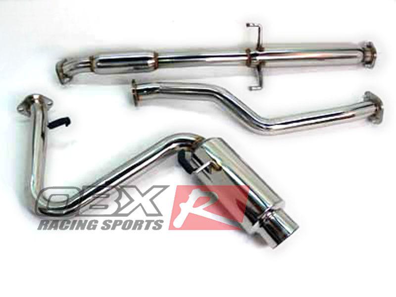 Obx stainless cat-back catback exhaust 04-07 toyota scion tc 2.4l