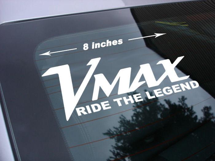 Vmax ride the legend decal sticker v max