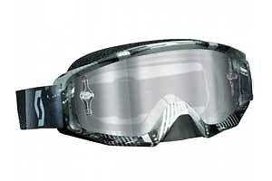 New scott tyrant w/ clear works lens adult goggles, tangent gray, one size