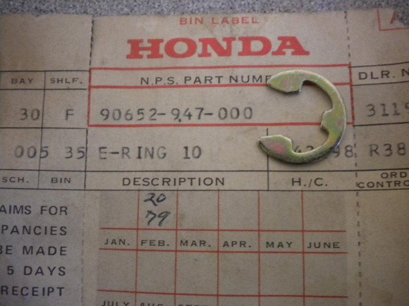 Nos honda oem e ring e-ring 10mm