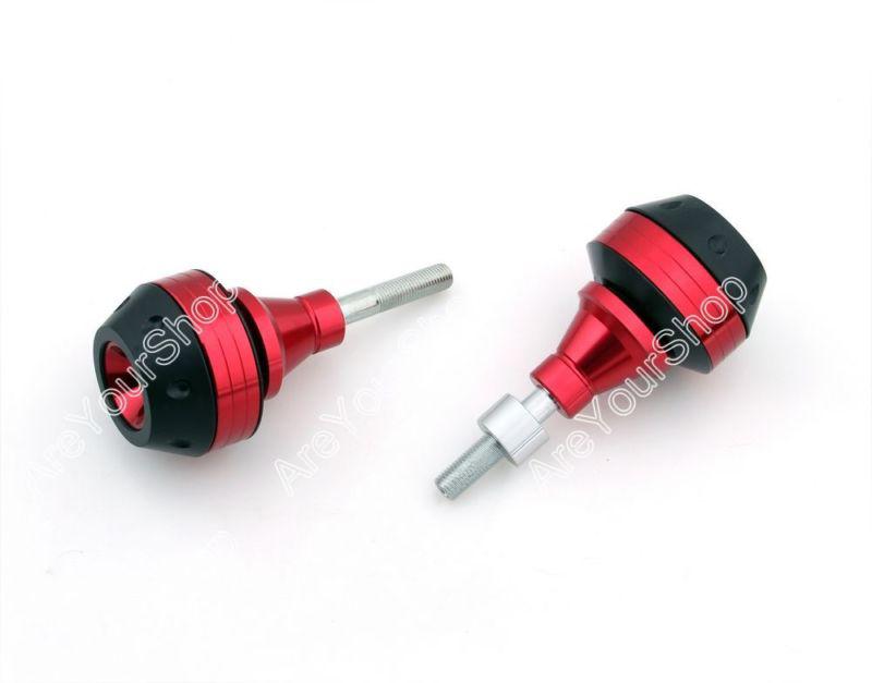 Cnc frame sliders crash pads left right suzuki b-king all year 2008-2012 red