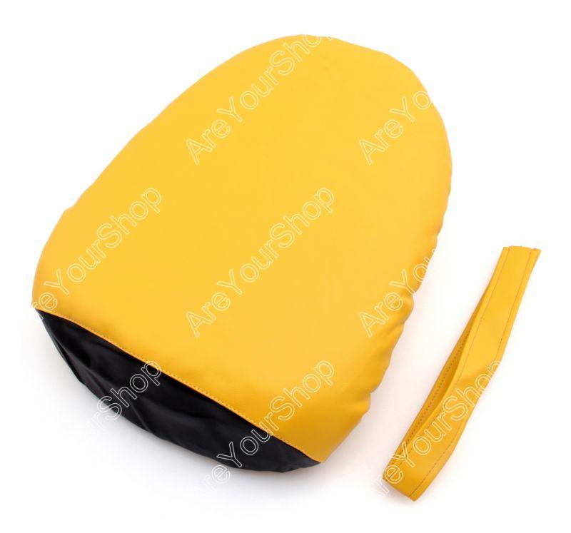 Rear pu leather seat cowl cover pillon suzuki gsxr 600/750 08-09 k8 yellow