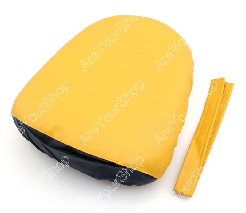 Rear pu leather seat cowl cover pillon suzuki gsxr 600/750 06-07 k6 yellow