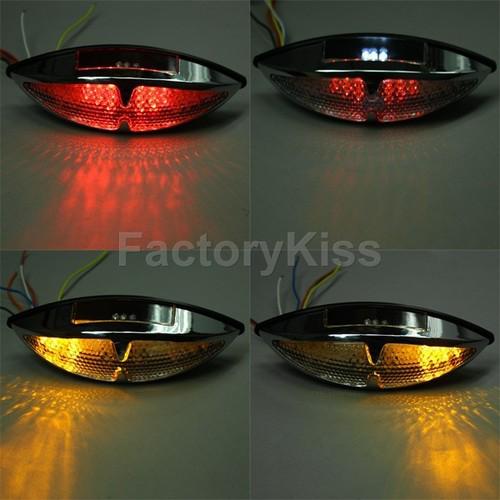 Gau new cateye led all-in-one brake/tail/turn/plate light for quad dirt bike