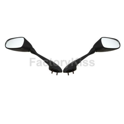 Gau motorcycle left right mirrors yamaha fz1 2001-2005 black