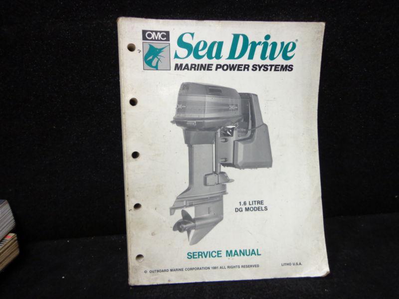 Factory service manual #507881 for 1992 omc sea drive 1.6 litre outboard 