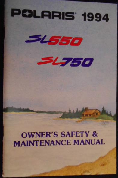 1994 polaris atv owner's manual for sl650 or sl750