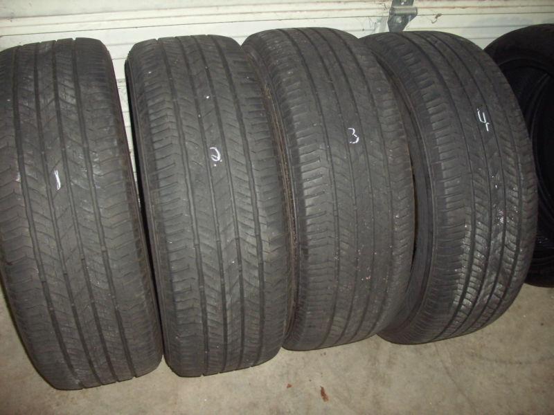 4) 245/60/18 bridgestone dueler h/l 400 no repairs good tread fast shipping