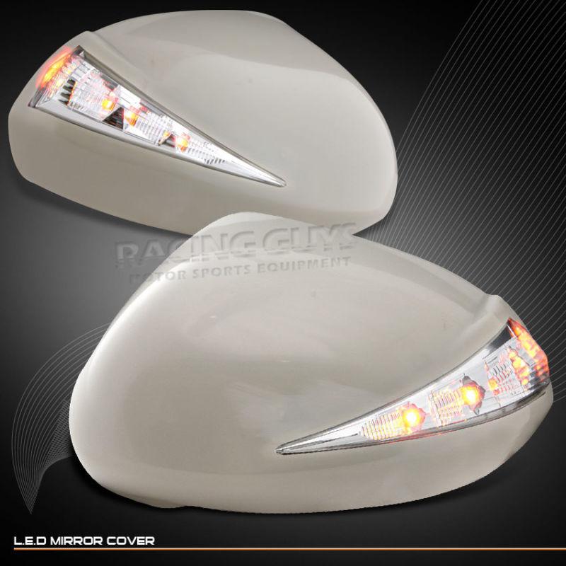 07 08 honda fit jazz new pair led turn signal side mirror cover+puddle lights