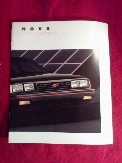 1988 chevrolet chevy nova sales dealer brochure