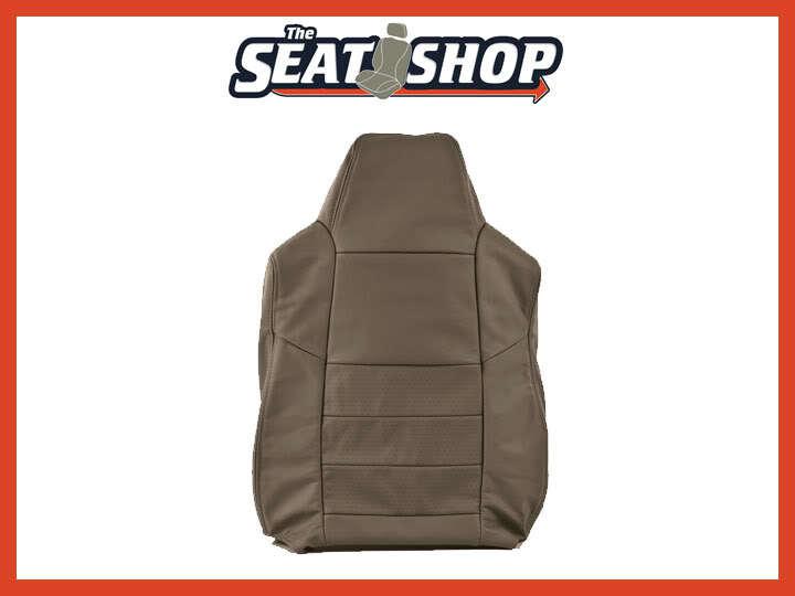 02 03 04 05 06 f250/350 med flint leather seat cover perforated lh top