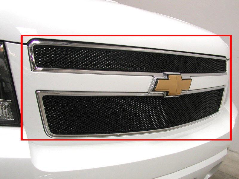 2007-2013 chevy suburban & tahoe grillcraft black upper 2 piece grille mx grill