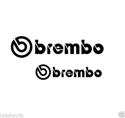 (6) brembo brakes vinyl decal sticker 