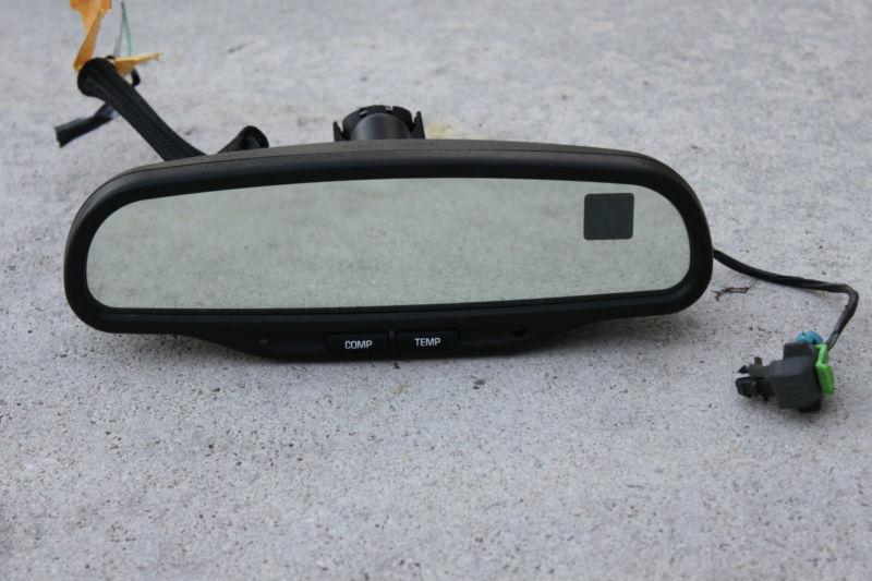 Chevrolet gmc - dual display compass temperature rearview mirror oem