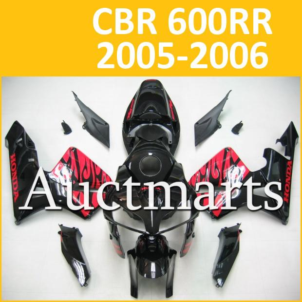 Fit honda 05 06 cbr600rr cbr 600 rr 2005 2006 fairing kit abs plastics b13 b55