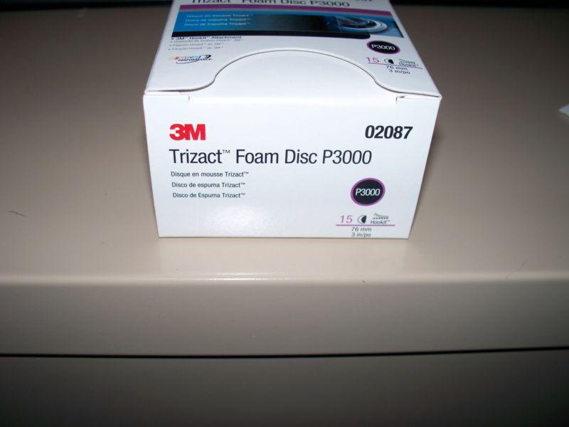 3m hookit 2 trizact 3000 grit 3" da sandpaper