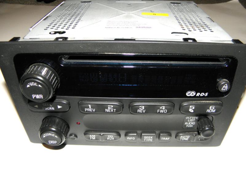 Factory radio for 2002-2003 gmc sonoma and jimmy; chevrolet blazer and s10